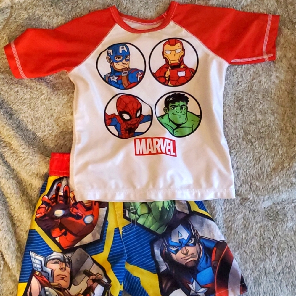 Preschool Avengers swim set